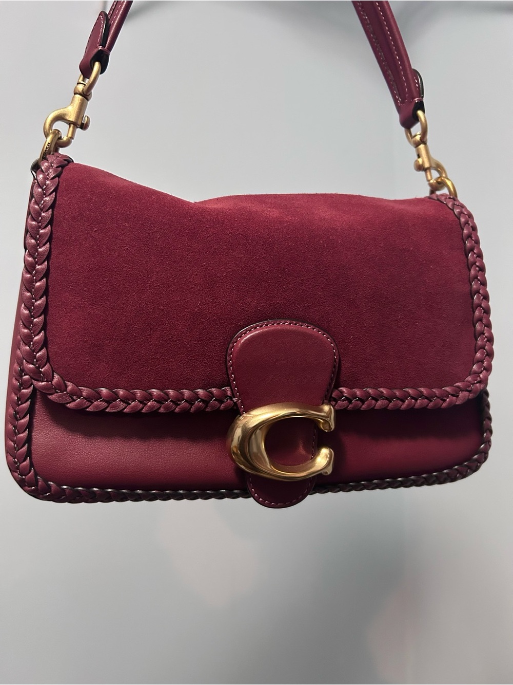 Coach Soft Tabby with Braided Detail and Crossbody Strap